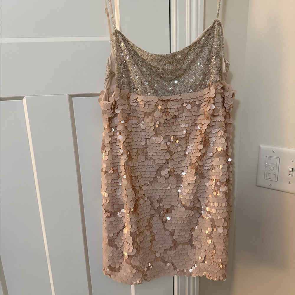 Nasty Gal Elegant Cream Dress